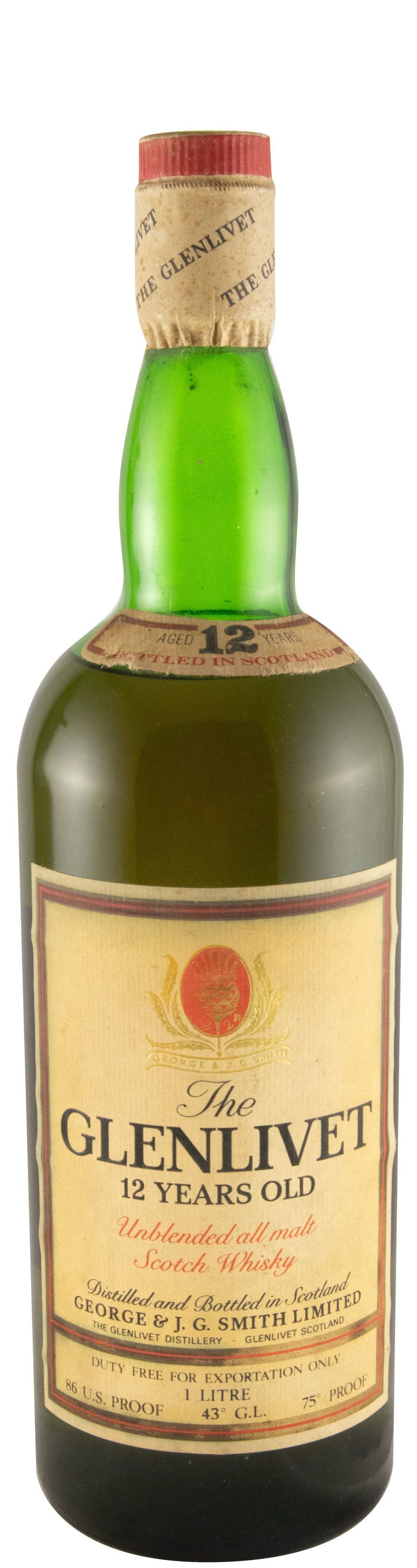 Glenlivet 12 anos (rótulo antigo) 1L