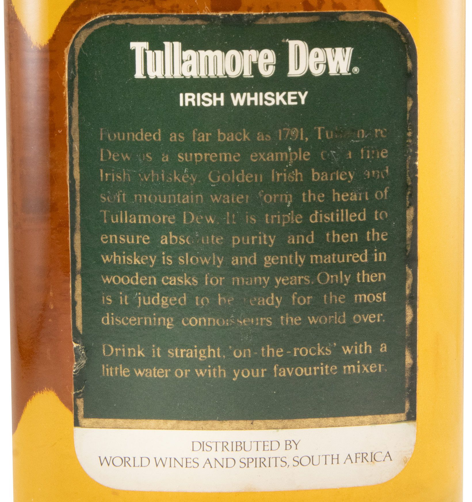 Tullamore Dew Finest Irish Whiskey 75cl