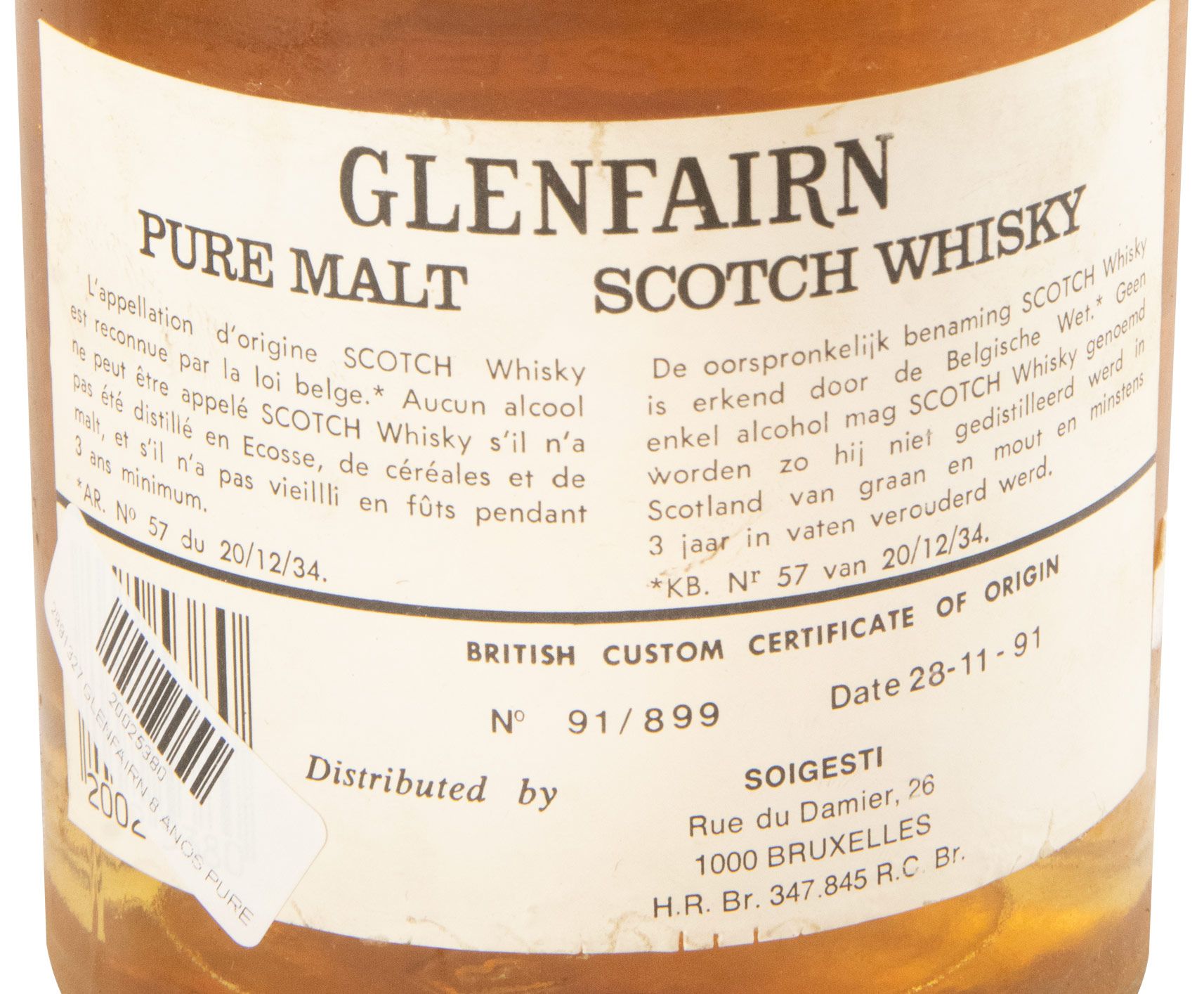 Glenfairn Pure Malt 8 anos