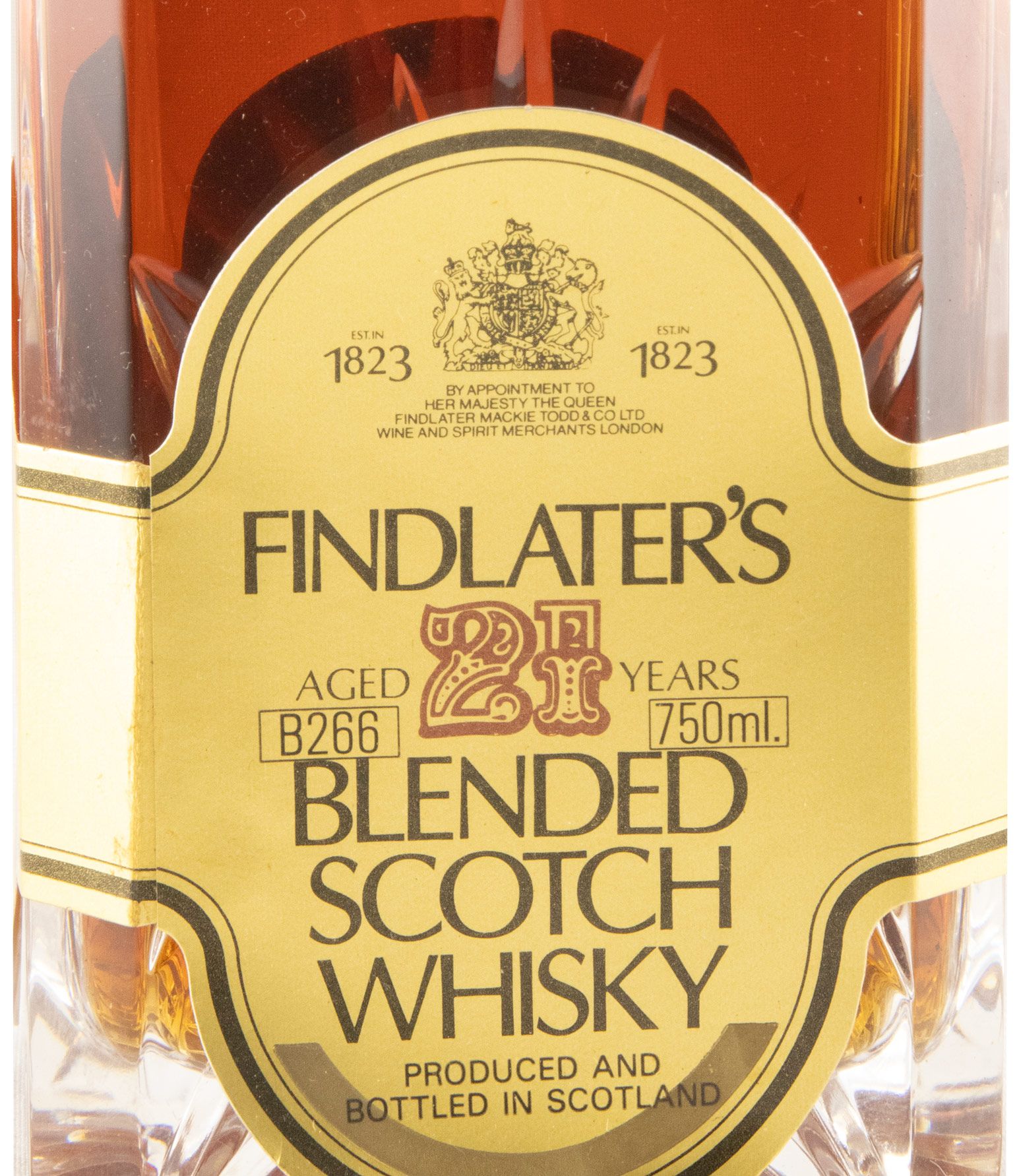 Findlater's 21 anos (garrafa de cristal) 75cl
