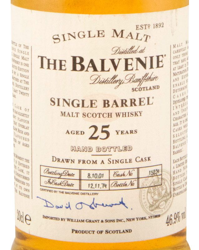 Balvenie Single Barrel 25 anos 20cl