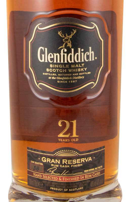 Glenfiddich Cask Selection 36 Gran Reserva Rum Cask Finish 21 anos