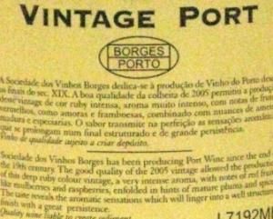 2005 Borges Vintage Port