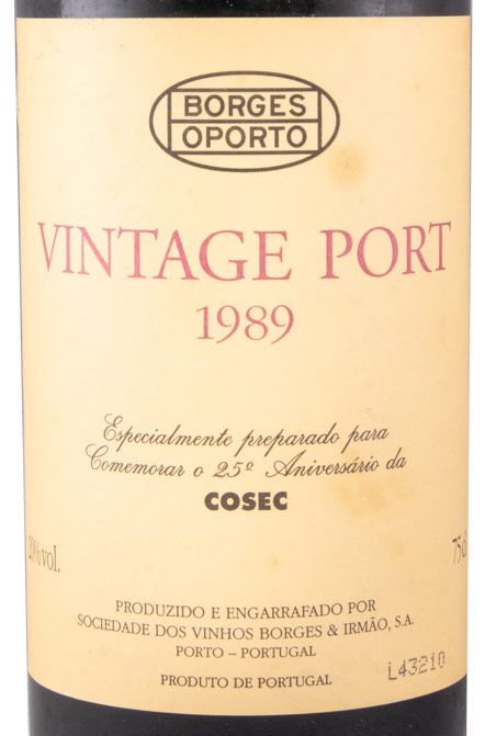 1989 Borges 25 Aniversário Cosec Vintage Porto