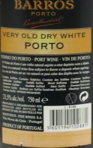 Barros Dry White Port