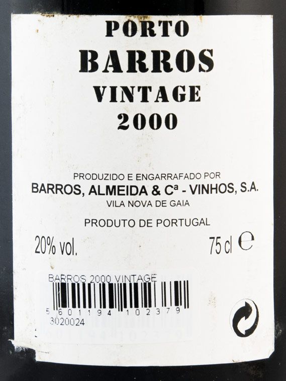 2000 Barros Vintage Porto