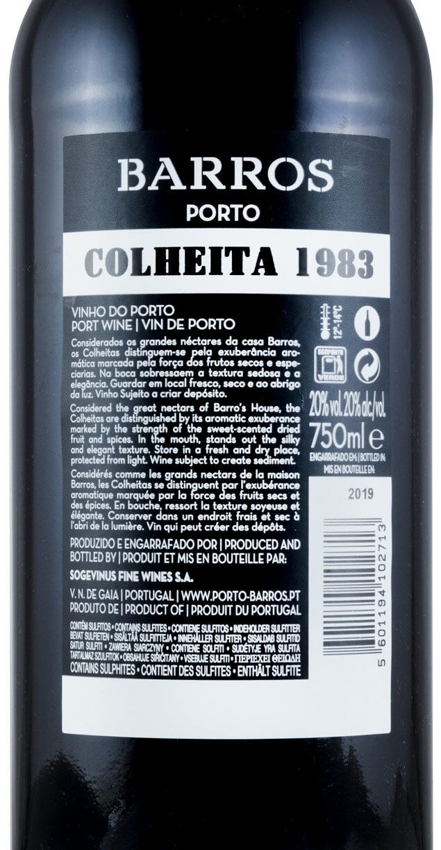 1983 Barros Colheita Porto