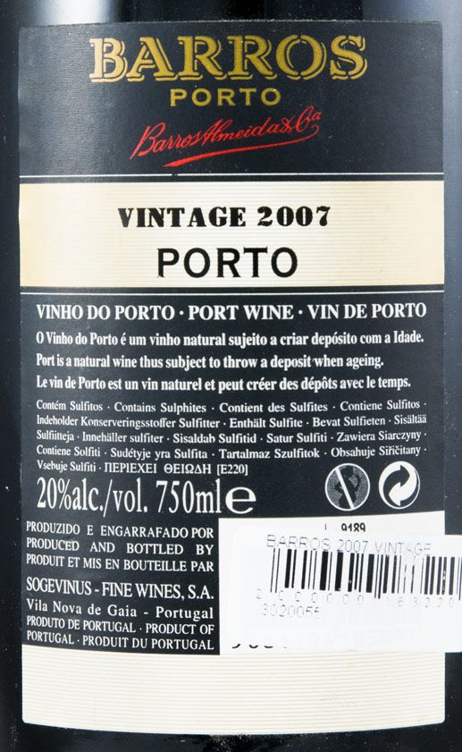 2007 Barros Vintage Porto