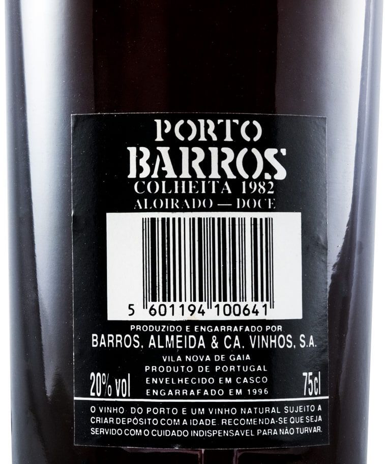 1982 Barros Colheita Port (bottled in 1996)