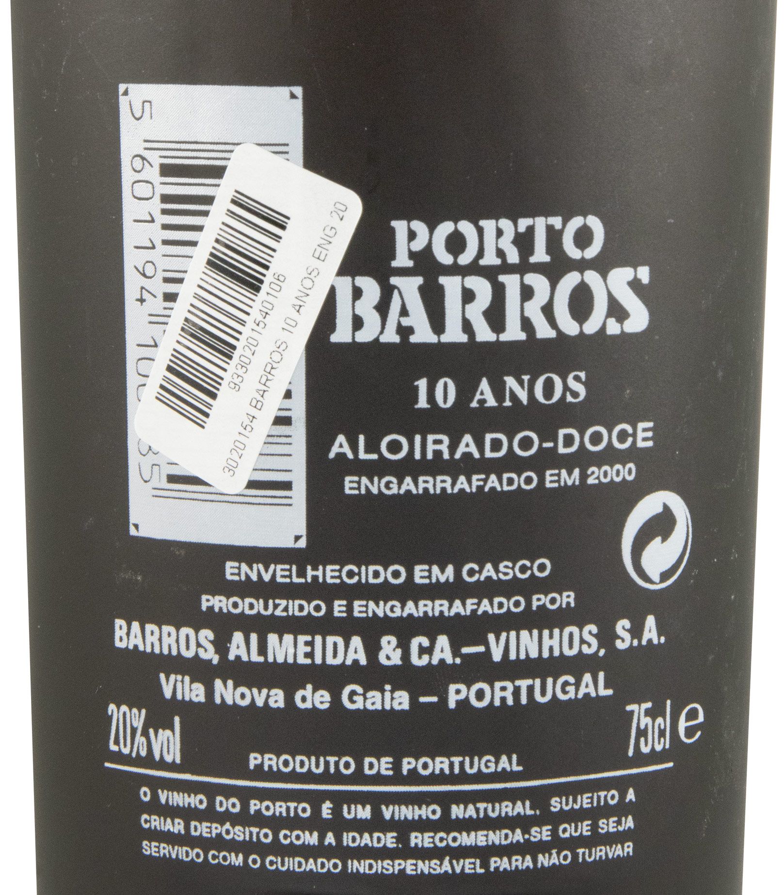 Barros 10 years Port (bottled in 2000)