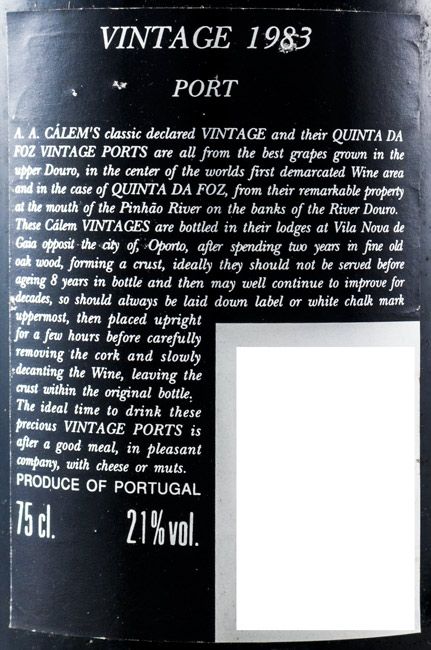 1983 Cálem Vintage Porto