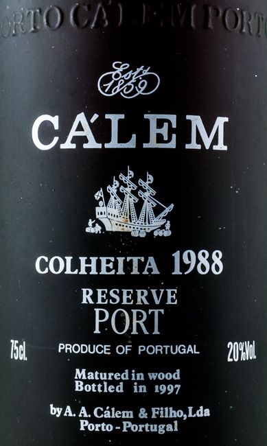 1988 Cálem Colheita Porto