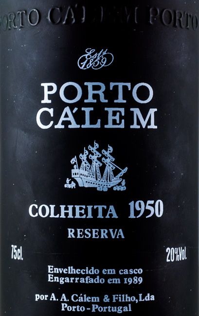 1950 Cálem Colheita Pirogravado Porto