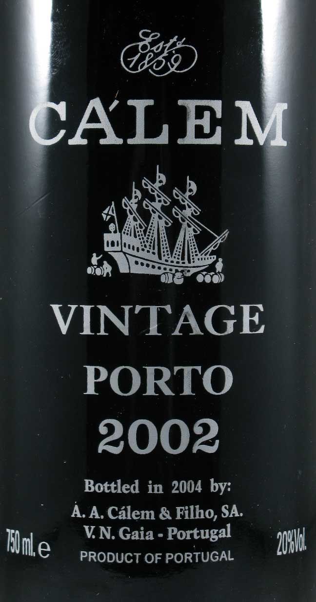 2002 Cálem Vintage Port