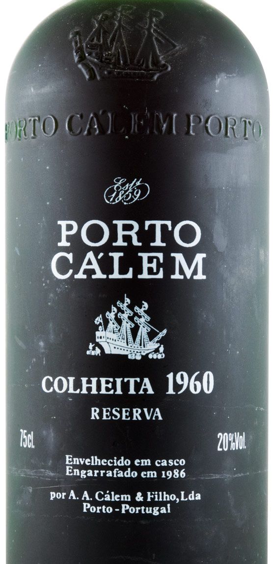 1960 Cálem Colheita Port (laser-engraved bottle)