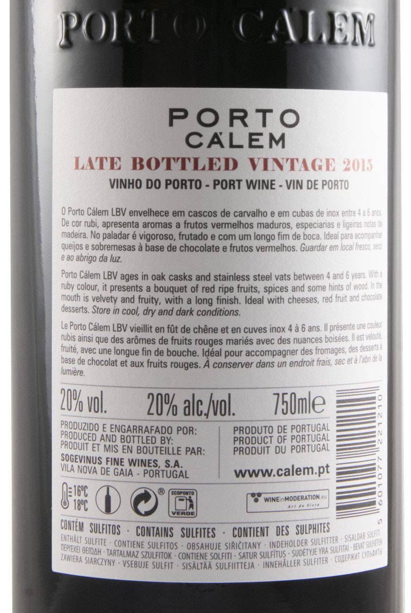 2015 Cálem LBV Porto