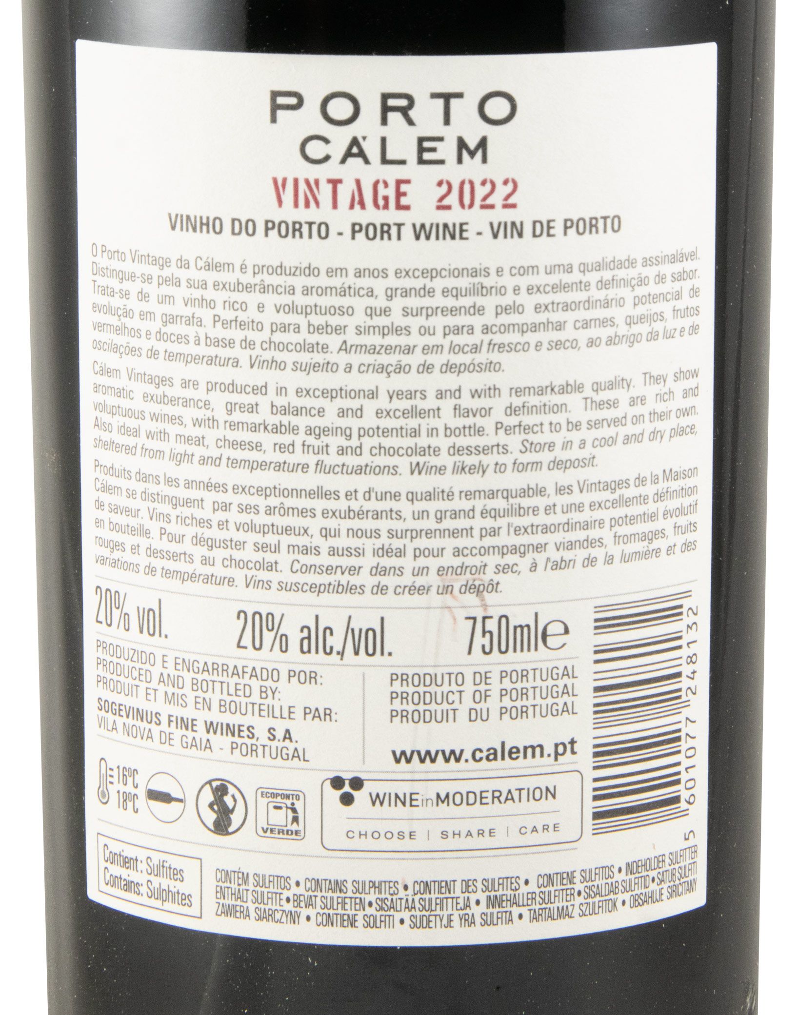2022 Cálem Vintage Porto