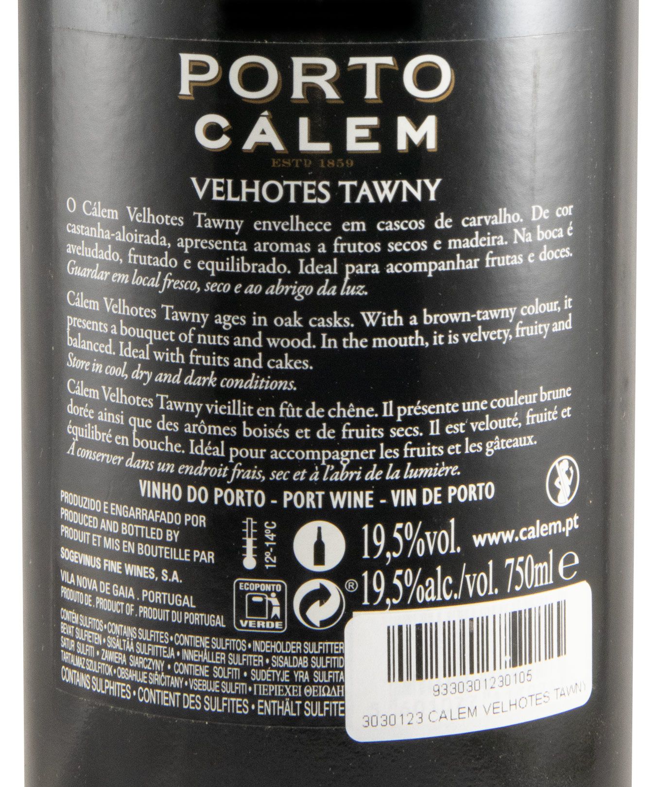 Cálem Velhotes Tawny Port (black label)