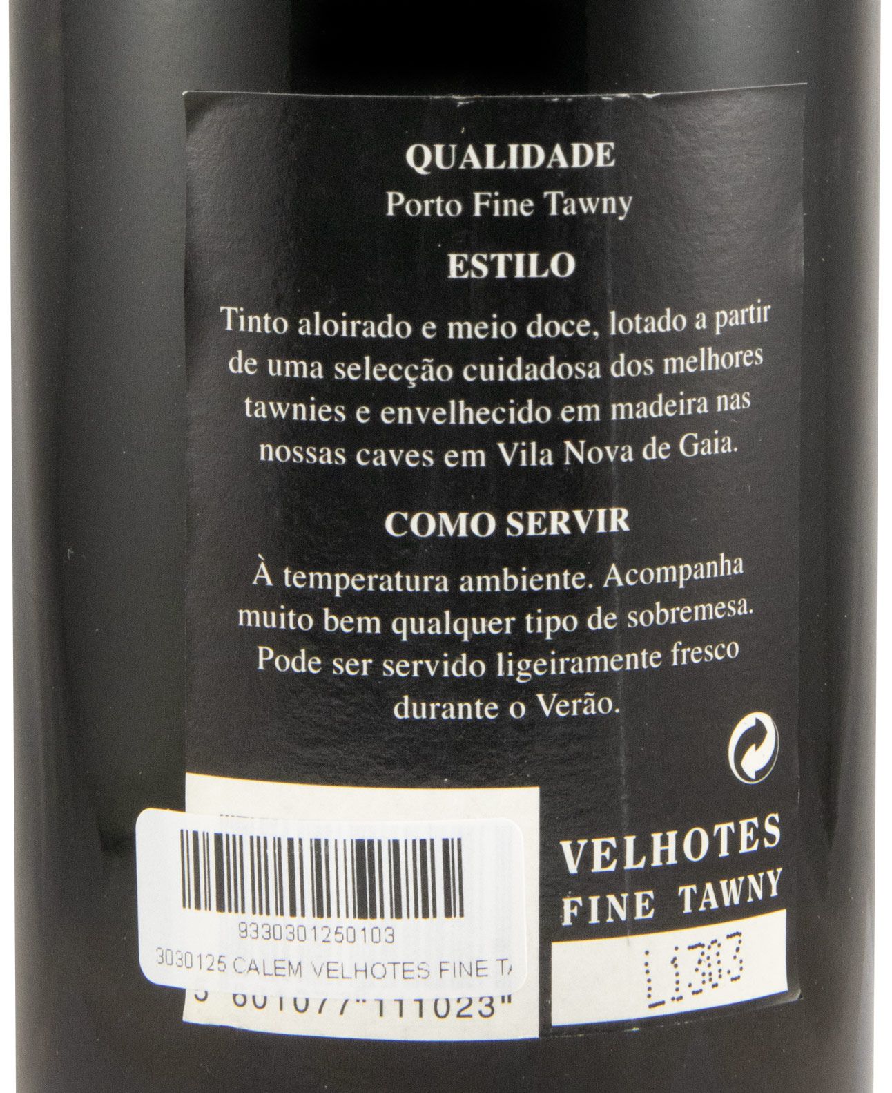 Cálem Velhotes Fine Tawny Port (black label)
