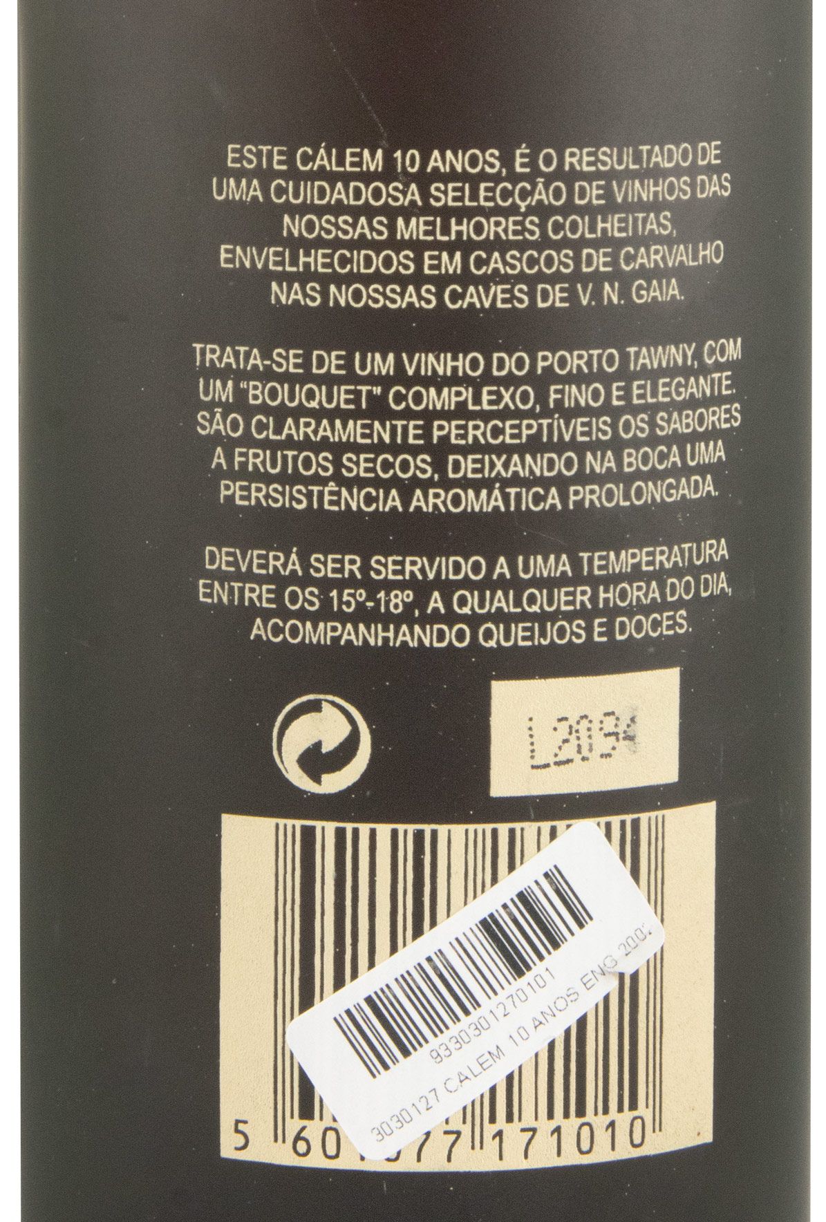 Cálem 10 years Port (bottled in 2002)