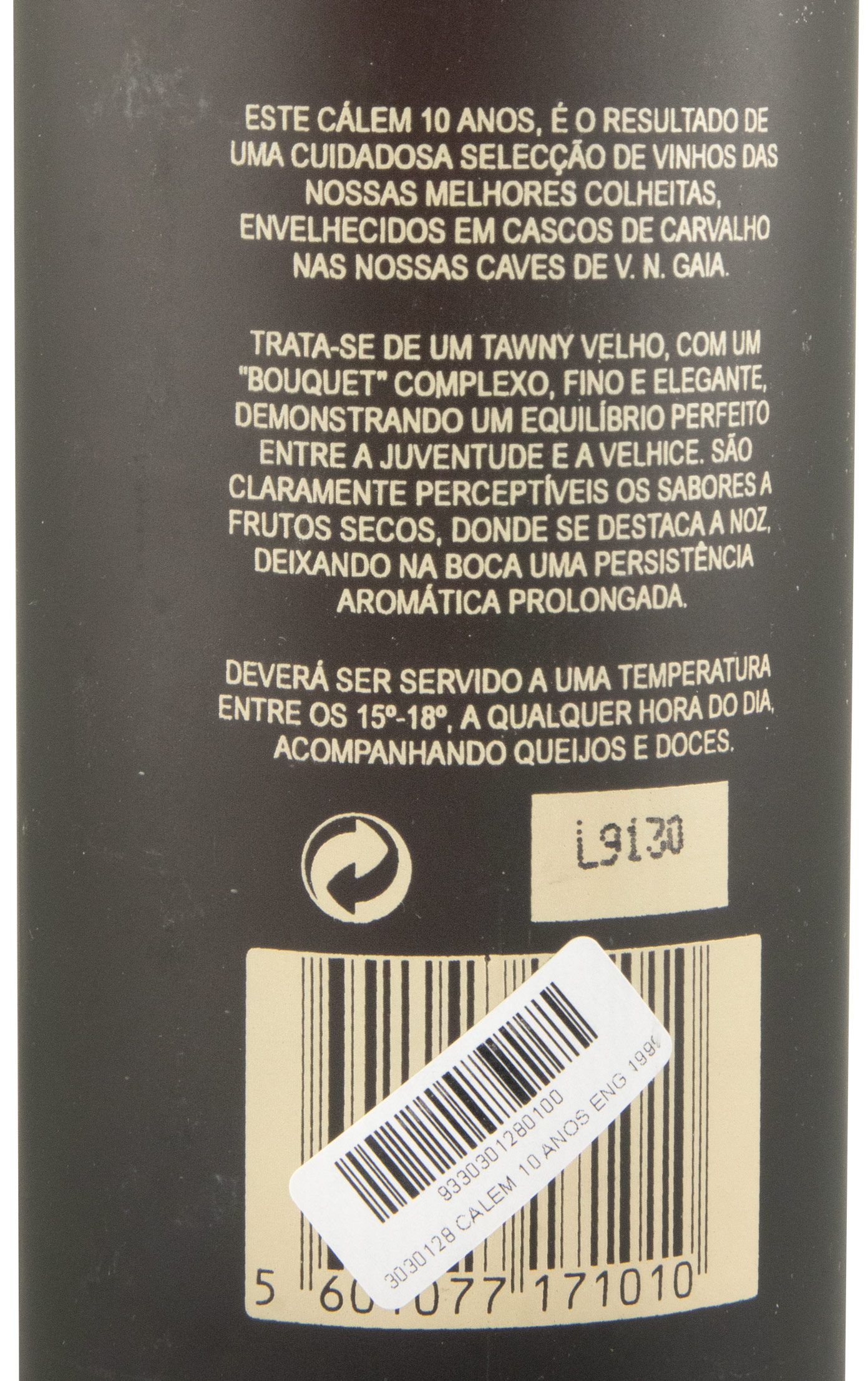 Cálem 10 years Port (bottled in 1999)