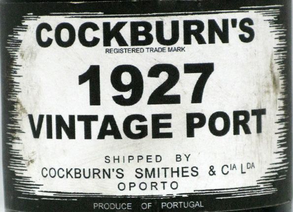 1927 Cockburn's Vintage Porto