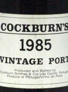 1985 Cockburn's Vintage Porto
