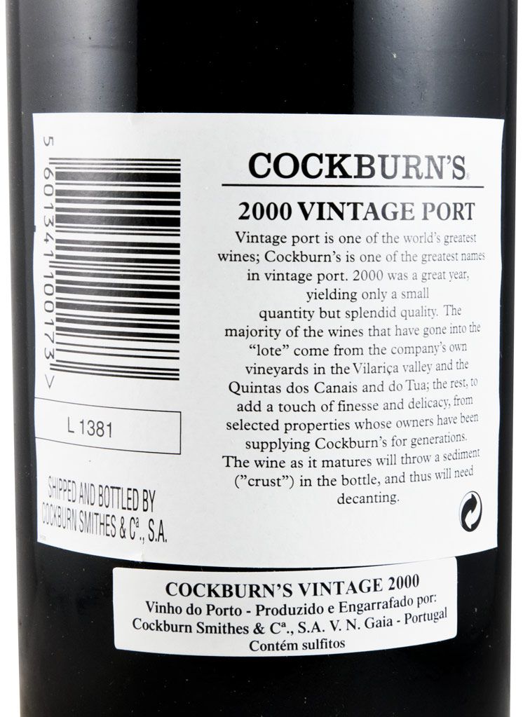 2000 Cockburn's Vintage Porto