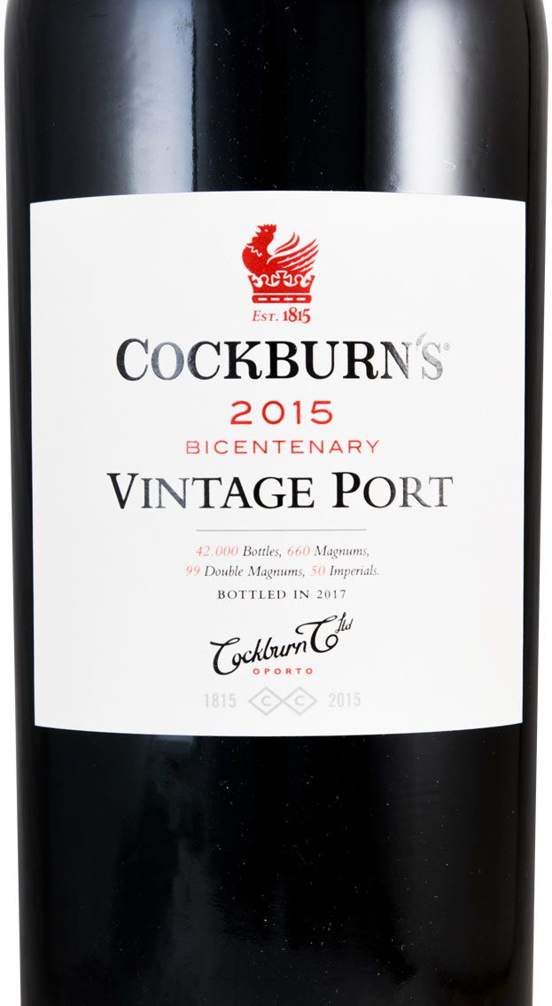 2015 Cockburn's Bicentenary Vintage Porto