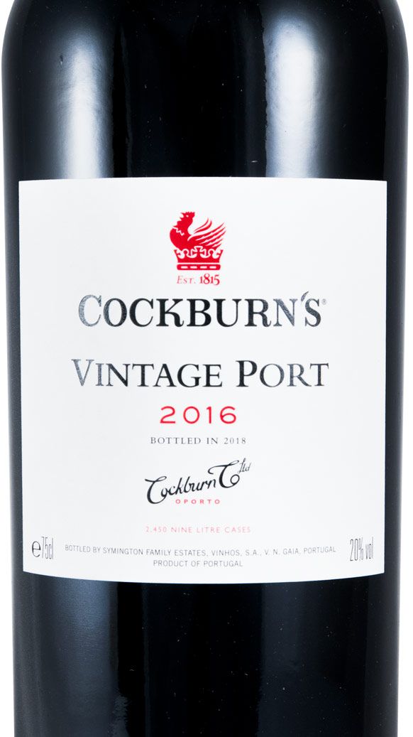 2016 Cockburn's Vintage Porto