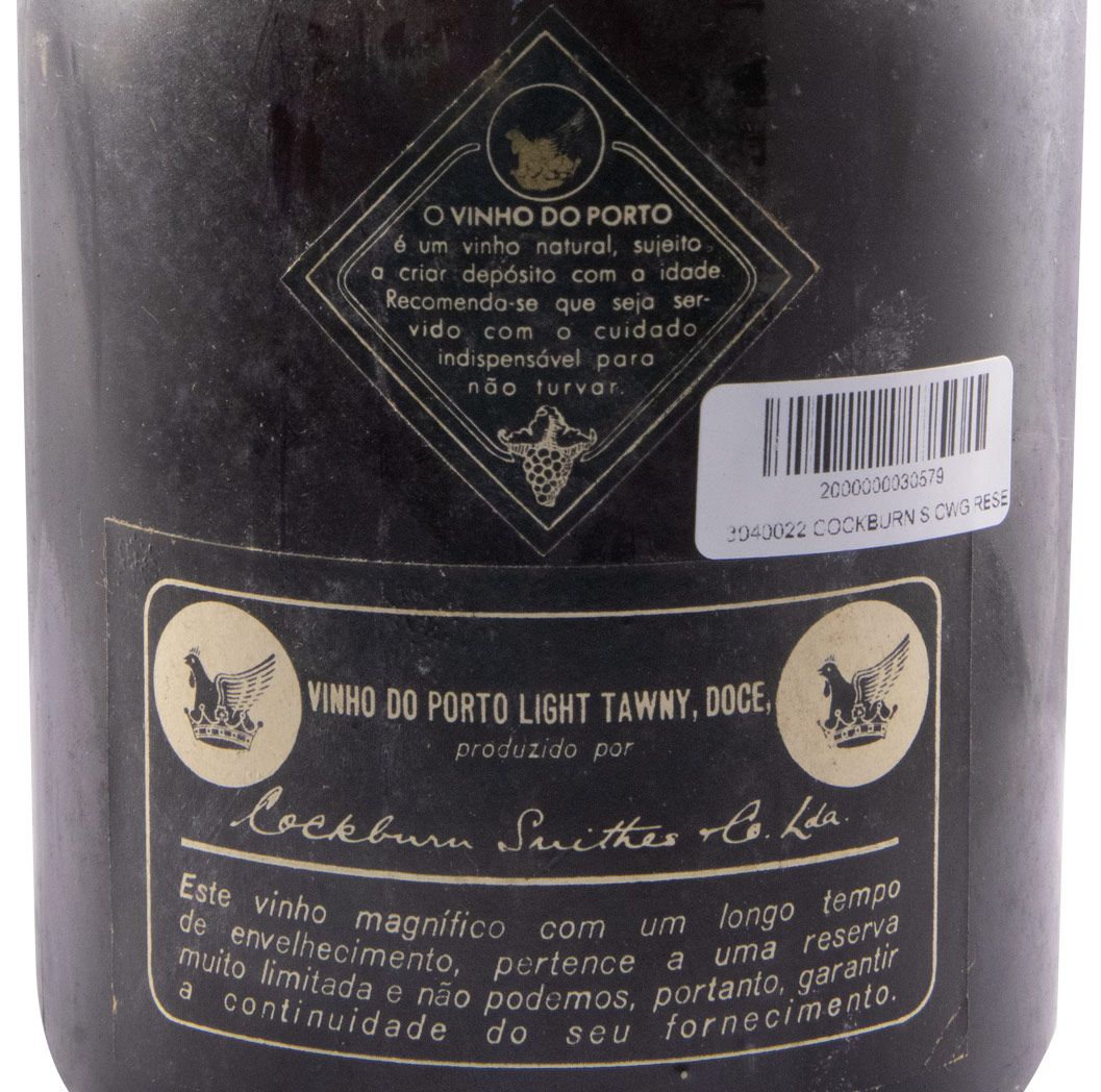 Cockburn's CWG Reserva Port (damaged seal and label)