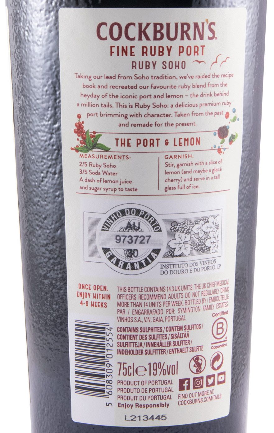 Cockburn's Ruby Soho Porto