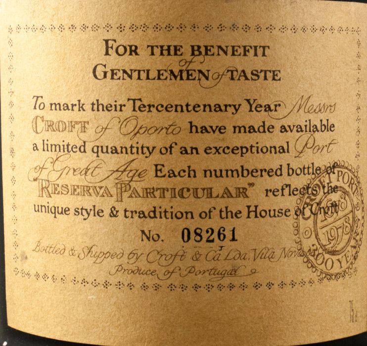 Croft Tricentenary Porto