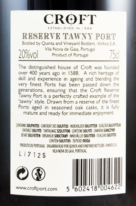 Croft Reserva Tawny Porto