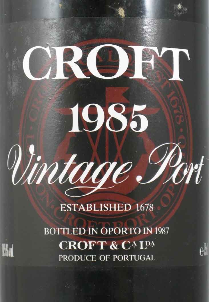 1985 Croft Vintage Port