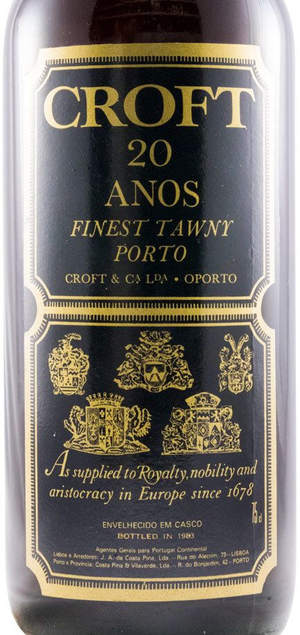Croft 20 years Port (engarrafado em 1983)