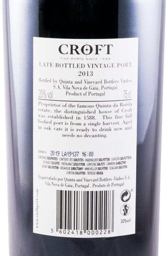 2013 Croft LBV Porto