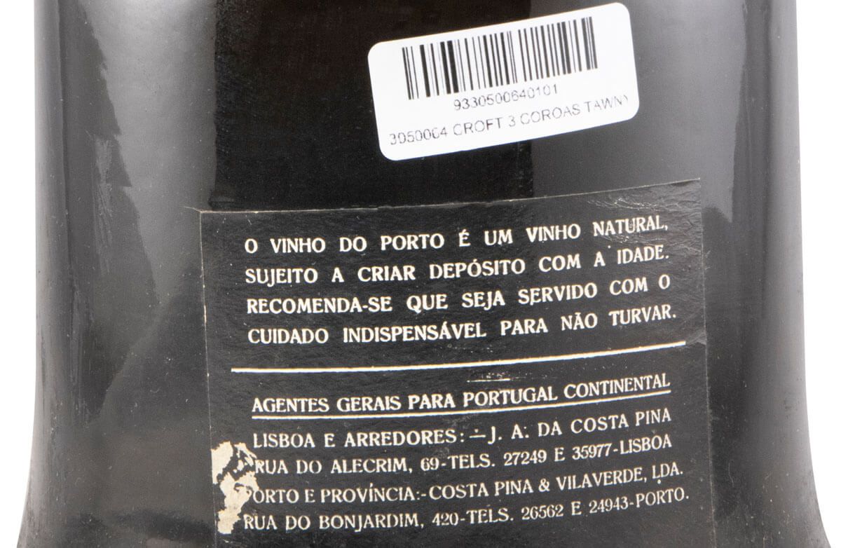 Croft 3 Coroas Tawny Doce Porto
