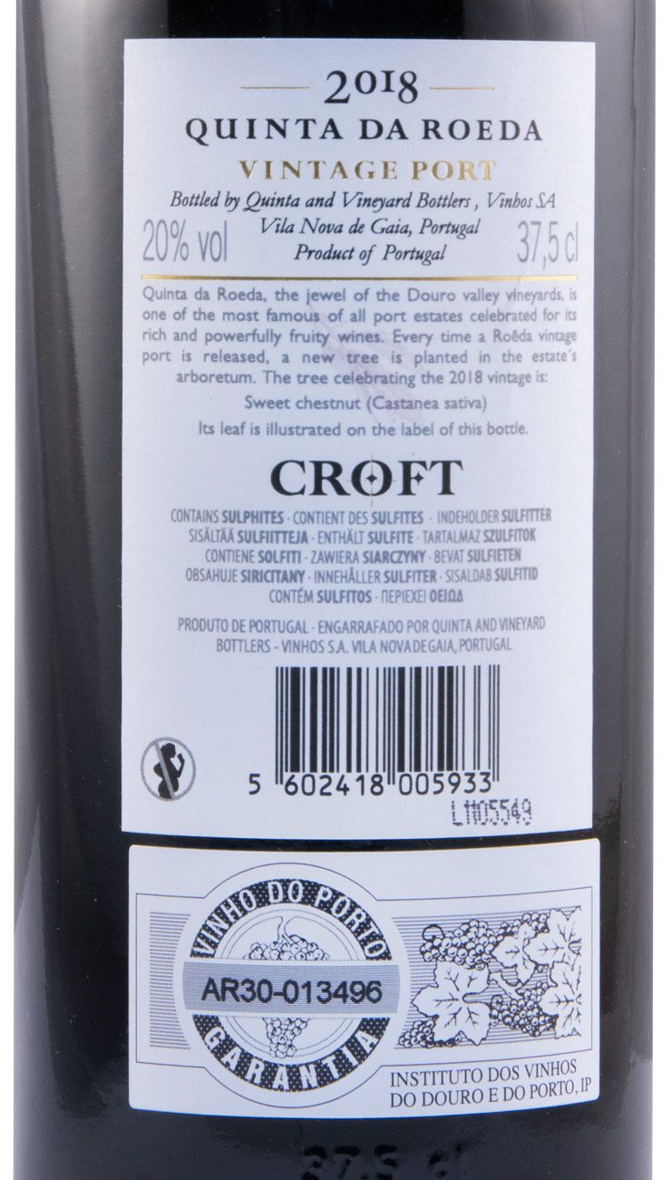 2018 Croft Quinta da Roêda Vintage Port 37.5cl