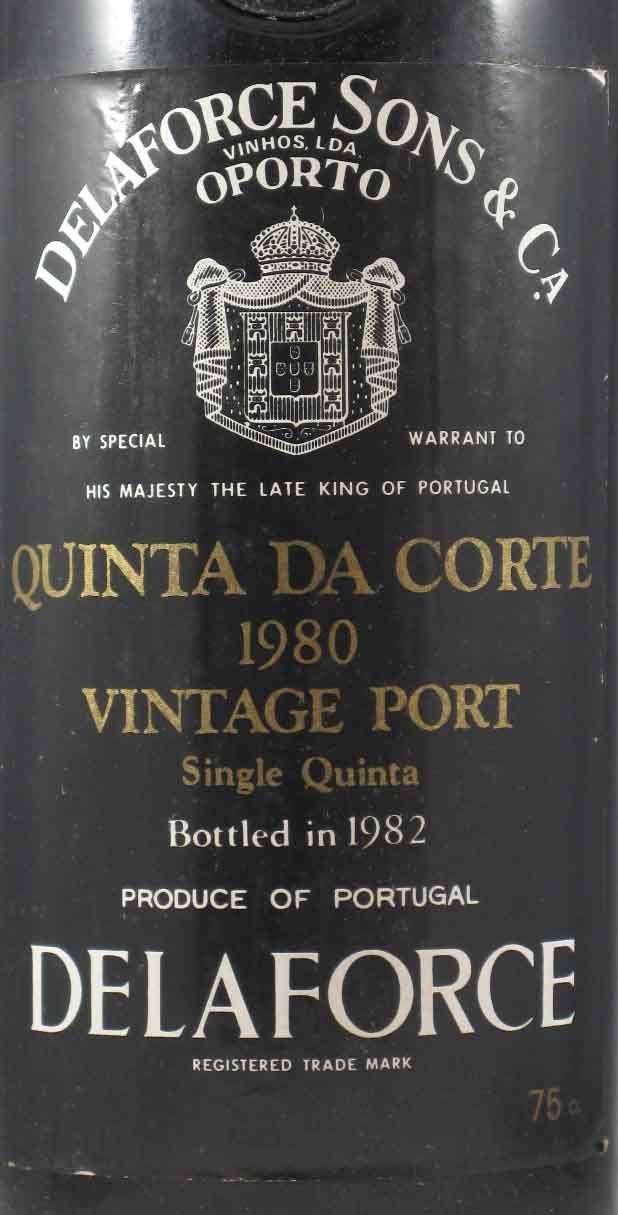 1980 Delaforce Quinta da Corte Vintage Porto