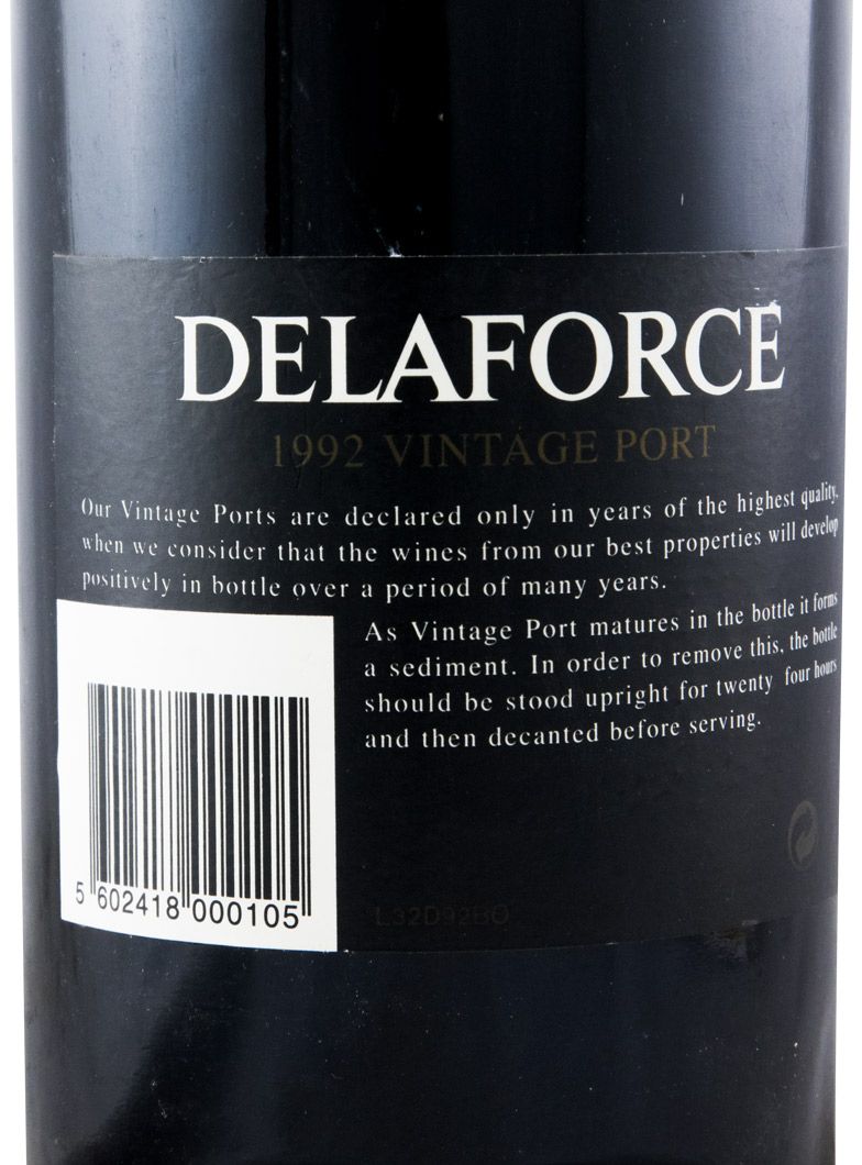 1992 Delaforce Vintage Porto