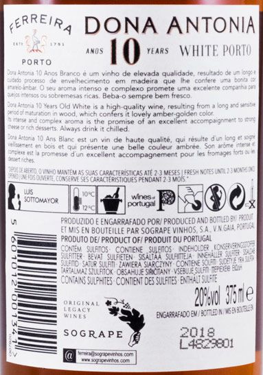 Ferreira Dona Antonia Branco 10 years Port 37.5cl