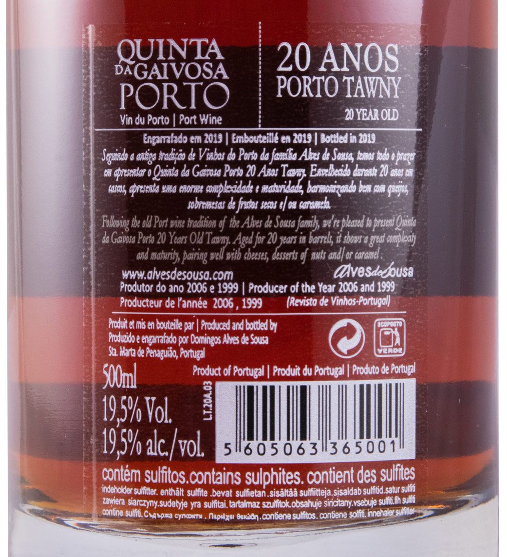 Quinta da Gaivosa 20 years Port 50cl