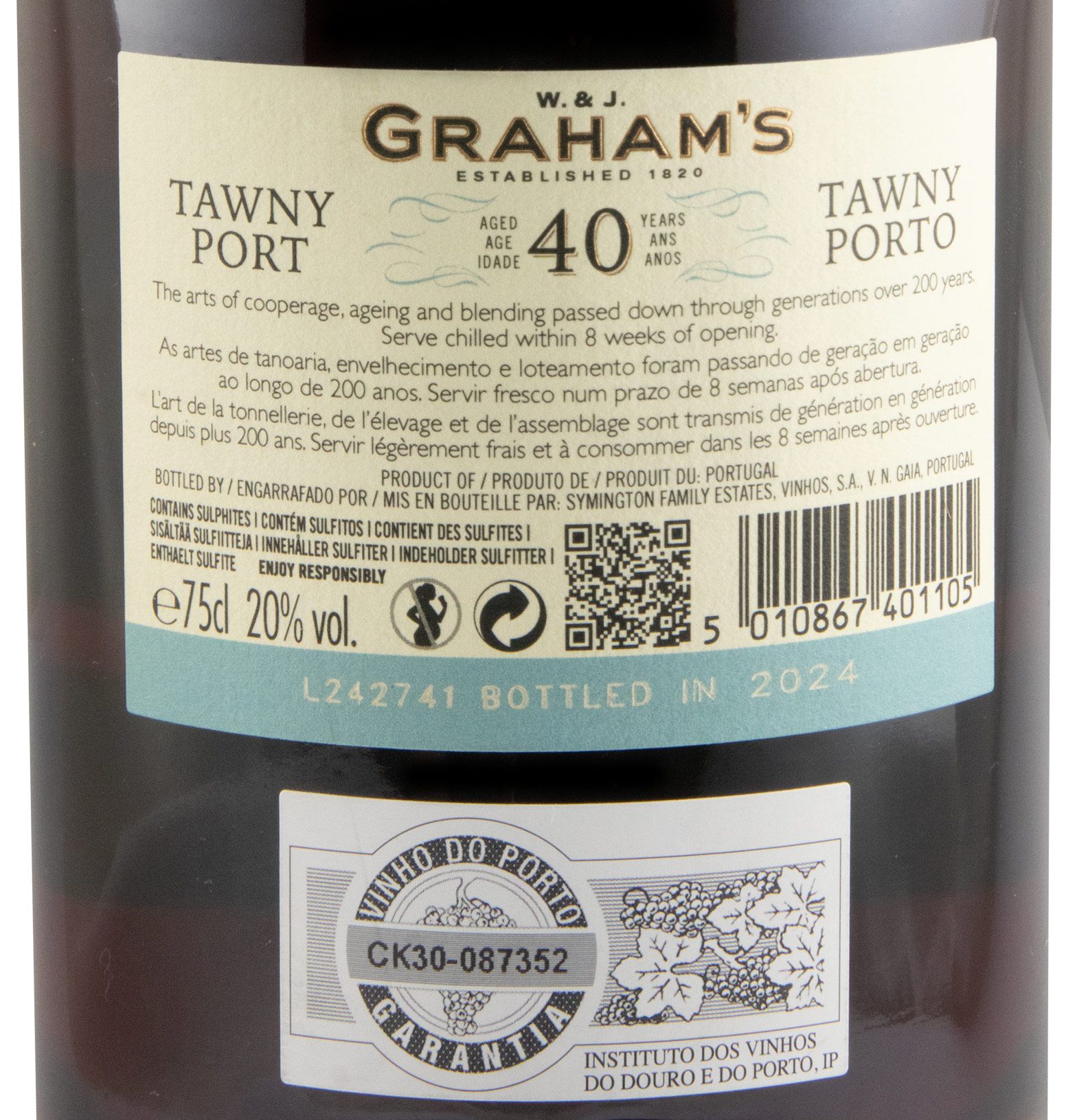 Graham's 40 years Port