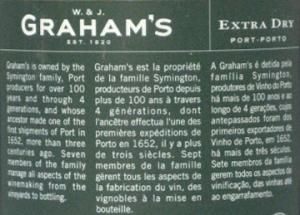 Graham's Extra Dry Port