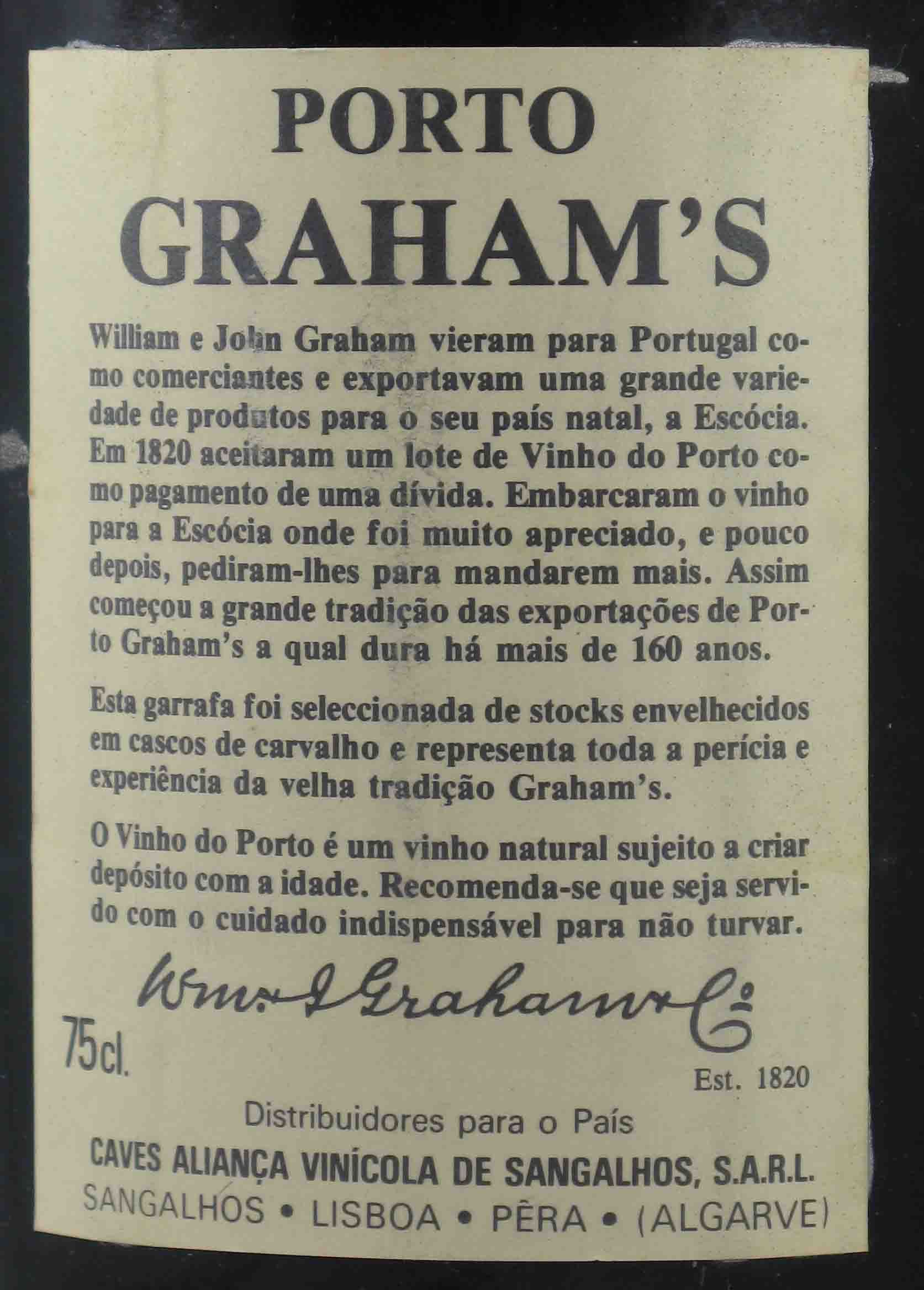 1982 Graham's LBV Porto