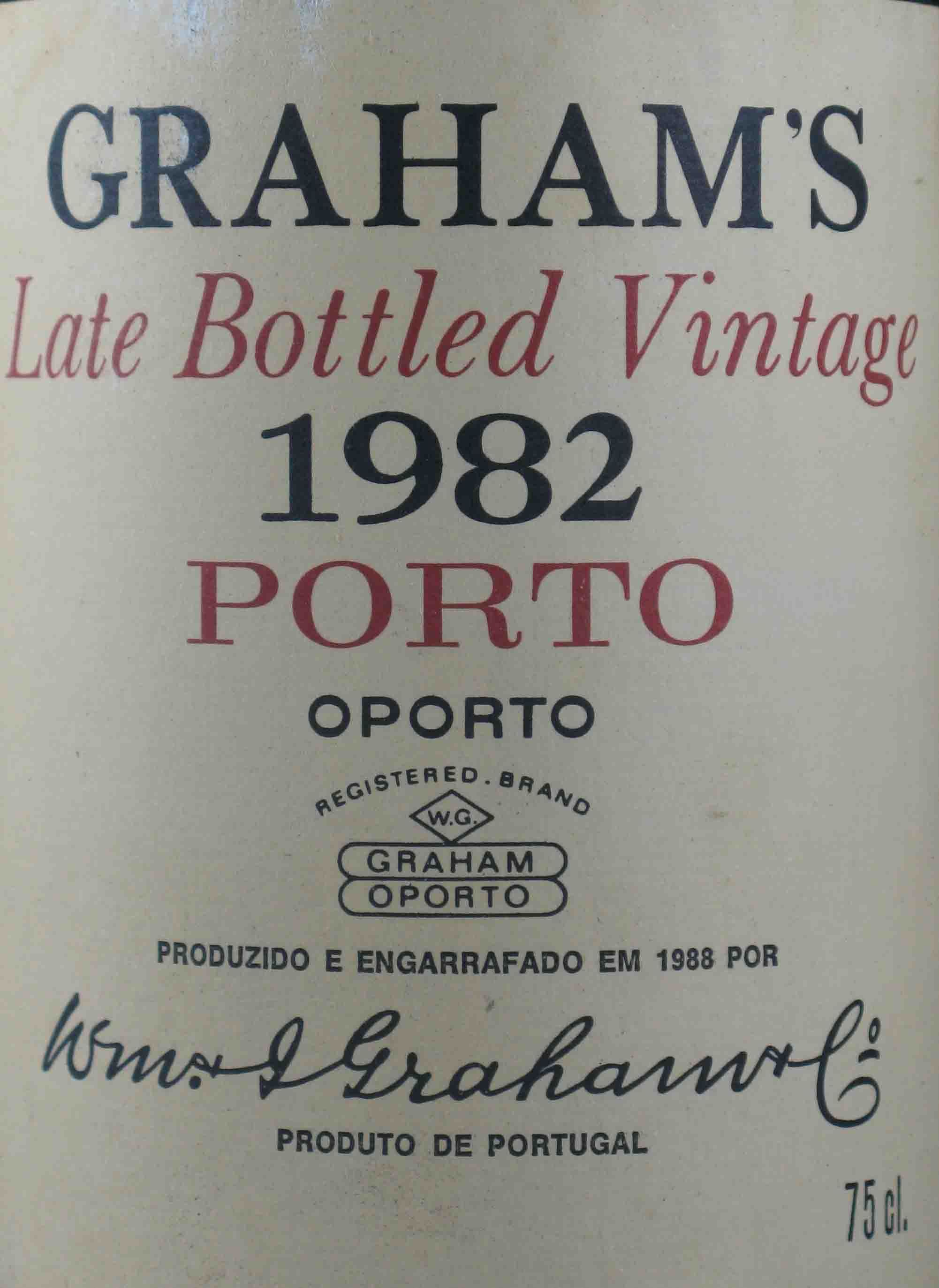 1982 Graham's LBV Porto