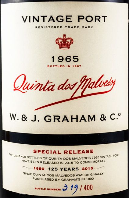 1965 Graham's Vintage Quinta dos Malvedos Porto
