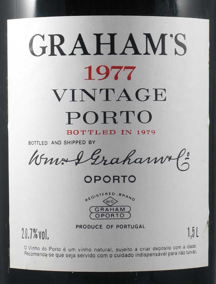 1977 Graham's Vintage Porto 1,5L