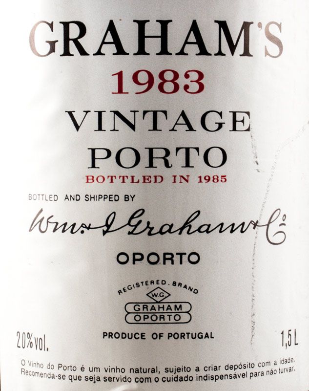 1983 Graham's Vintage Porto 1,5L